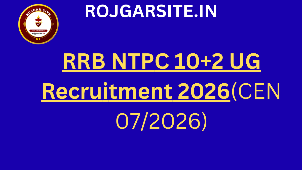 RRB NTPC 10+2 UG Recruitment 2026